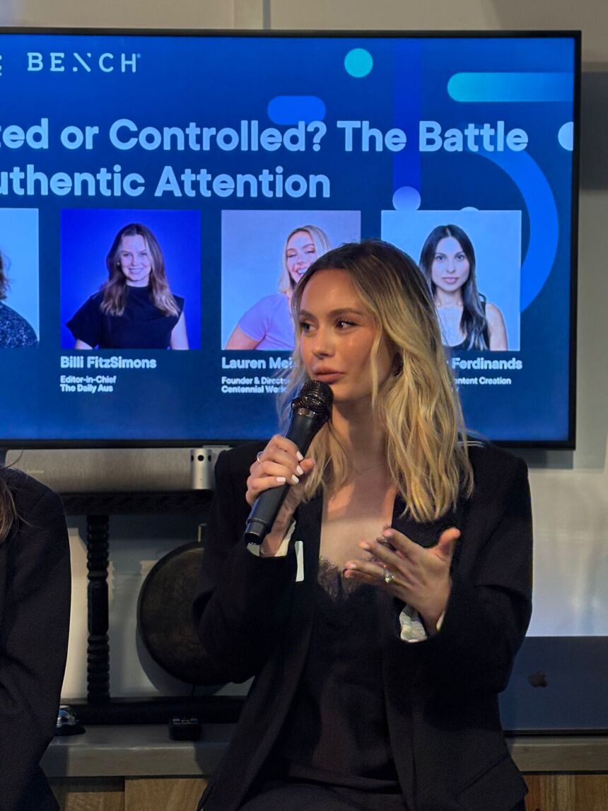 Lauren Meisner on a panel on authentic attention